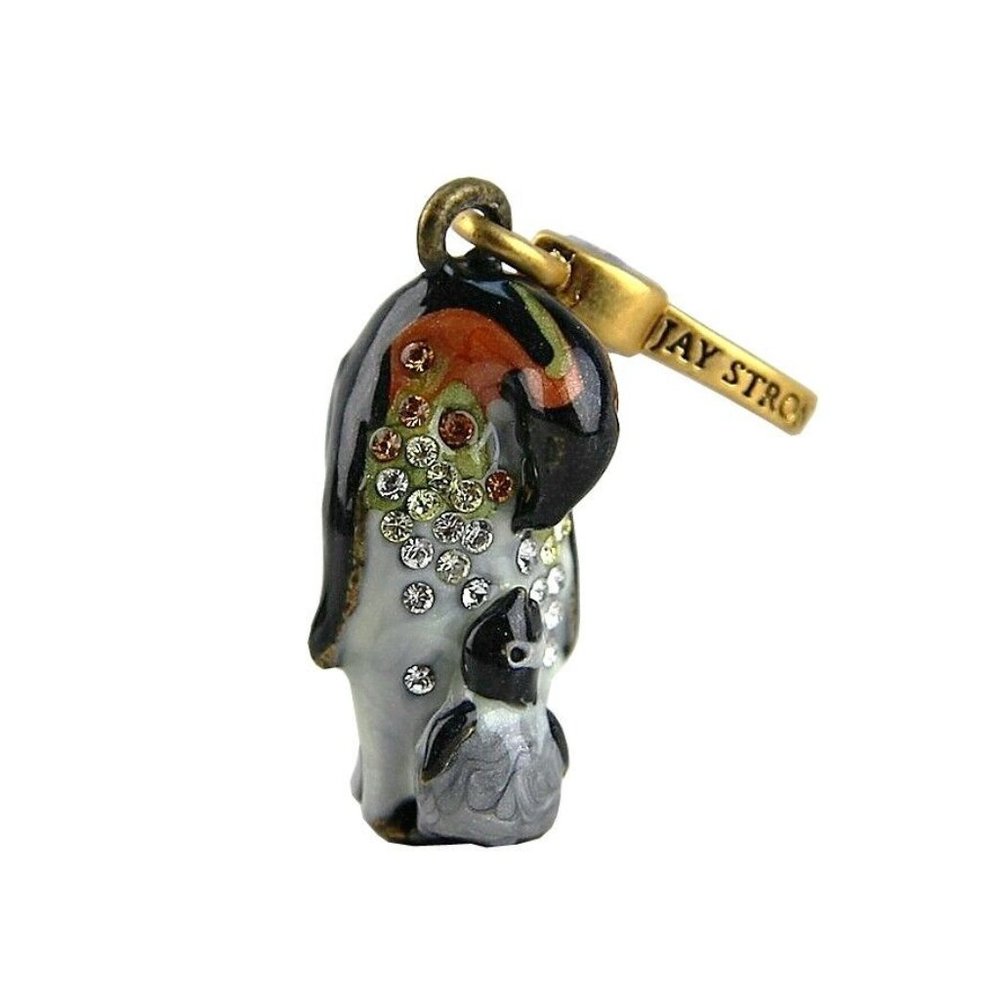 JAY STRONGWATER CHARMING SUPER RARE PENGUIN MOM & BABY CHARM SWAROVSKI BOX USA